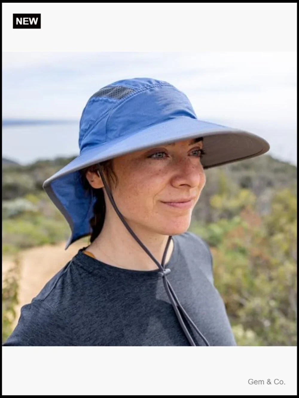 UPF 50+ Sun Hat with Neck Cape - 3.25